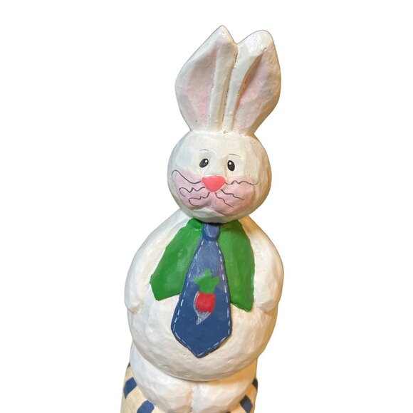 Eddie Walker Midwest Cannon Falls Easter Bunny  Rabbit Blue Neck Tie - Picture 3 of 12